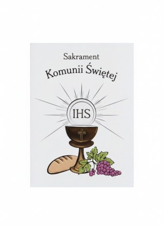 Kartka składana B6 KOMUNIA HOSTIA JAK CHLEB B6 Henry (5905701486007)