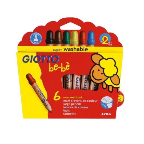 Kredki ołówkowe bebe 6 kol. Giotto (466400)