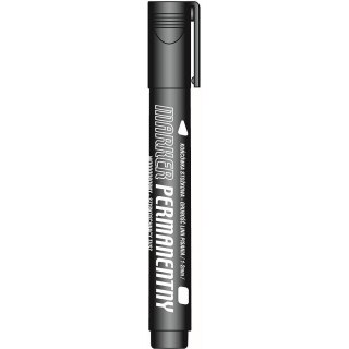 Marker permanentny wkład czarny 1-2mm okrągła końcówka Tetis (KM102-VO)