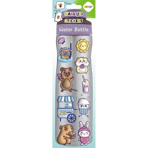 Naklejka (nalepka) WATER BOTTLE Kapibara Happy Color (HA 4211 8328-KP01)