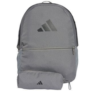 Plecak Classic szary z saszetką Adidas (JD3092)