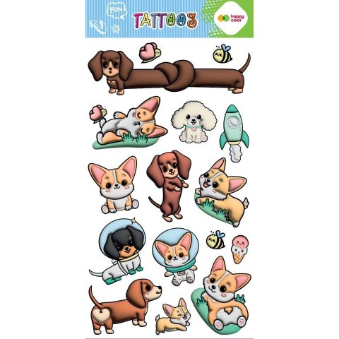 Tatuaż zmywalny CORGI TEAM Happy Color (HA 4261 1020-CT01)