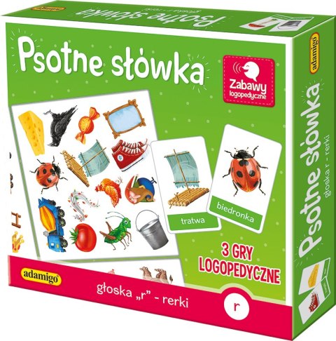 Układanka PSOTNE SŁÓWKA - GŁOSKA R - RERKI Adamigo