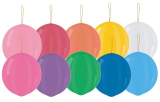 Balon kształty piłki piłka bez nadruku mix pastelowy 50 szt Godan (Gpbi)