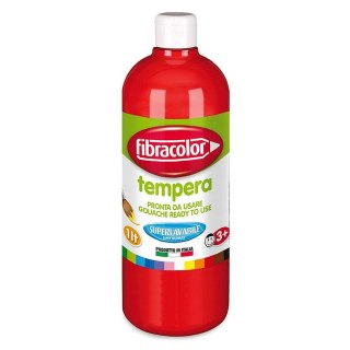 Farba tempera 1L Gluten Free kolor: czerwony 1000ml Fibracolor