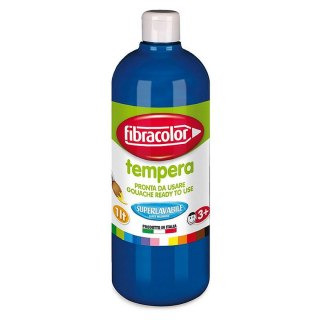Farba tempera 1L Gluten Free kolor: niebieski 1000ml Fibracolor
