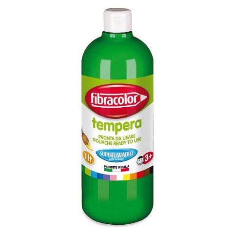 Farba tempera 1L Gluten Free kolor: zielony 1000ml Fibracolor