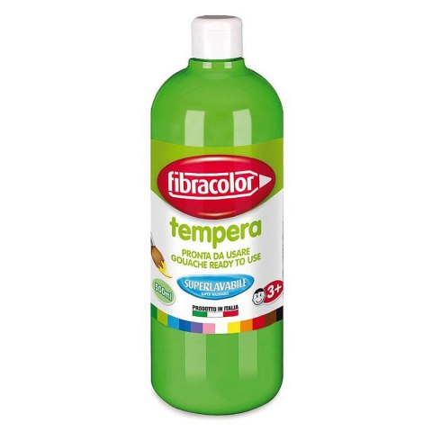 Farba tempera 1L Gluten Free kolor: zielony jasny 1000ml Fibracolor
