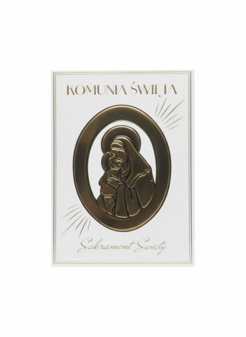 Kartka składana B6 KOMUNIA MARYJKA B6 Henry (5905701485987)