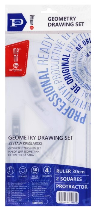 Komplet geometryczny zestaw kreślarski Memoboards (M K 107-00)