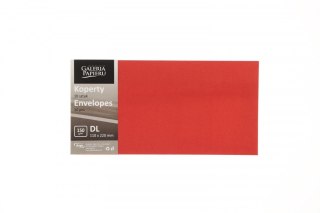 Koperta pearl czerwony DL czerwony Galeria Papieru (280158) 10 sztuk