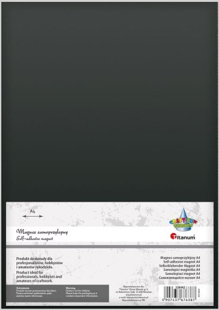 Magnes Craft-Fun Series czarny [mm:] 210x297 Titanum (DIY16029) 1 sztuk