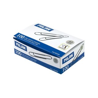 Spinacze okrągły 43mm 100 szt Milan (80082)