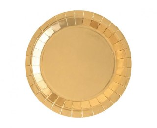 Talerz jednorazowy Złoty papier śr. 180mm 8 szt Godan (PF-TZ18)