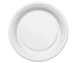 Talerz jednorazowy białe papier śr. 180mm 6 szt Godan (PG-TPBI)