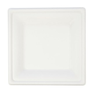 Talerz jednorazowy trzcina cukrowa 15 x 15 cm papier 6 szt Arpex (KG7986)