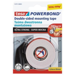 Taśma dwustronna Powerbond 19x1,5 [mm x m] Tesa (55791-00001)
