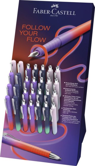 Display Poly Mix Flow edition 20 długopis + 8 pióro Faber Castell (241024 FC)