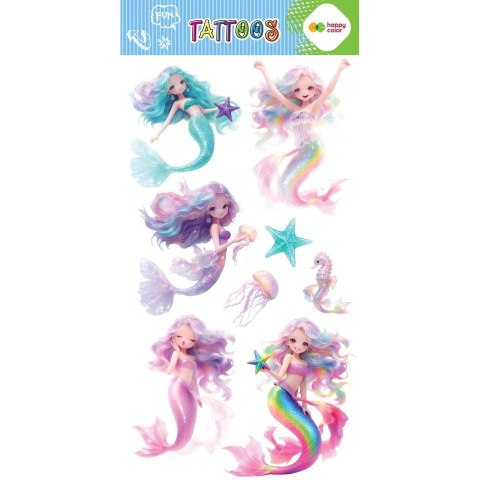 Tatuaż zmywalny MAGICAL SIRENS Happy Color (HA 4261 1020-KP10)