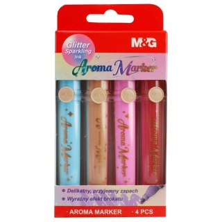 Marker permanentny Markery zapachowe, brokatowe, wkład mix Mg (MG APMV09 MIX2-BK4)