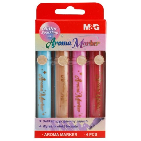 Marker permanentny Markery zapachowe, brokatowe, wkład mix Mg (MG APMV09 MIX2-BK4)