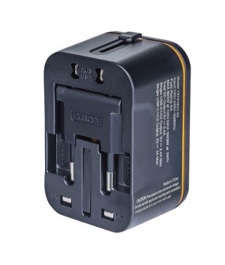 Adapter podróżny DONAU TRAVEL 205, czarny (13741831-05)
