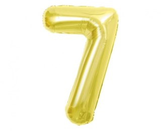 Balon foliowy Cyfra 7, Light gold, 85 cm Godan (BC-HLG7)