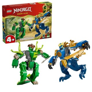 Klocki konstrukcyjne Ninjago Bitwa w smoczym mechu Jaya Lego (71853)