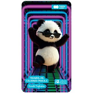 Kredki ołówkowe Panda 12 kol. Happy Color (HA 2313 13MP M12)