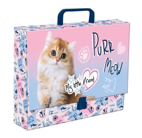 Teczka kartonowa na klips MY LITTLE FRIEND CAT PASTE A4 różnokolorowy Unipap