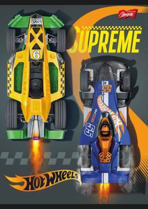 Zeszyt A5 HOT WHEELS 32k. 70g krata Unipap