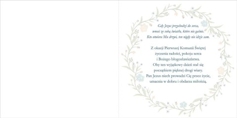 Kartka składana Komunia kw Ab Card (KW LUX)