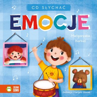 Książka dla dzieci Co słychać. Emocje Zielona Sowa