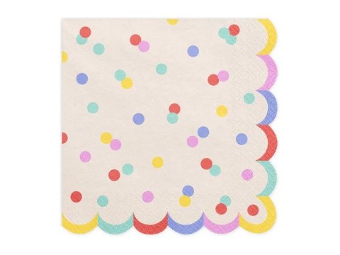 Serwetki Konfetti mix papier [mm:] 330x330 Partydeco (SP33-118)