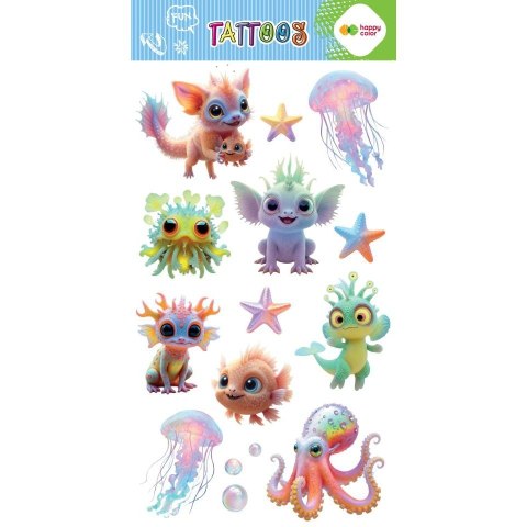 Tatuaż zmywalny AQUA CUTIES cm Happy Color (HA 4261 1020-AC01)