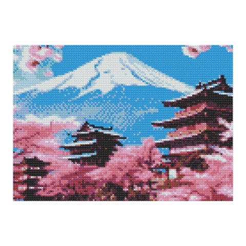 Zestaw kreatywny Diamentowa mozaika 30x40cm japonia Flamingo Line (11 Mount Fuji)