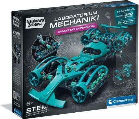Klocki konstrukcyjne Laboratorium mechaniki samochód supersonic Clementoni (50439)