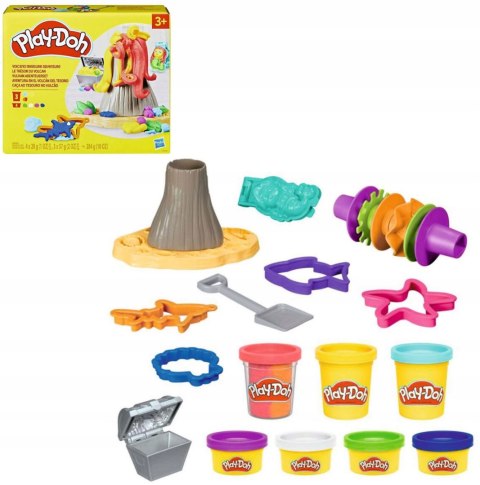 Masa plastyczna dla dzieci Ciastolina zestaw wulkan mix Playdoh (F8789)