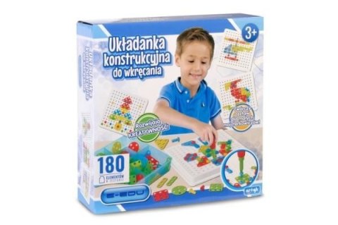 Układanka konstrukcyjna do wkręcania E-Edu 180 elementów Artyk (125560)