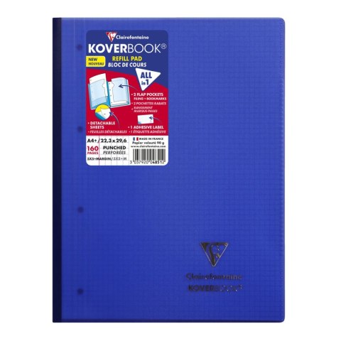 Zeszyt A4+ Koverbook 4851C CF 80k. 90g kratka Clairefontaine