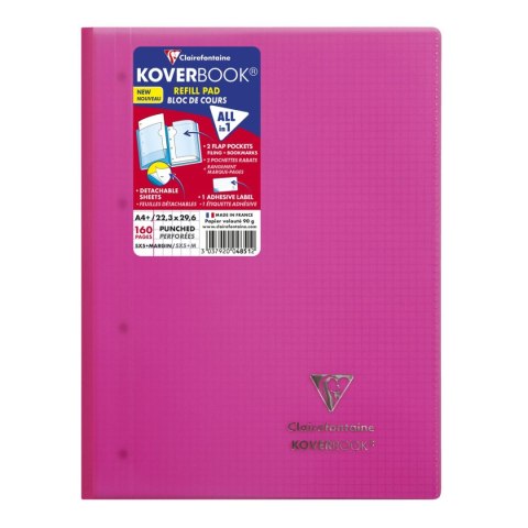 Zeszyt A4+ Koverbook 4851C CF 80k. 90g kratka Clairefontaine