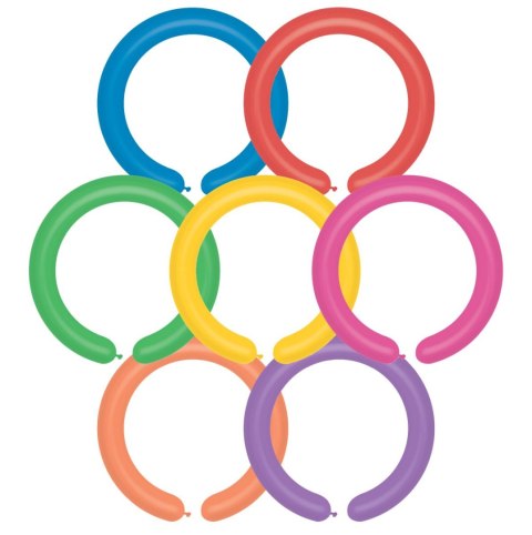 Balon do modelowania rurki włoskie mix 2cal 100 szt Godan (d4/80)