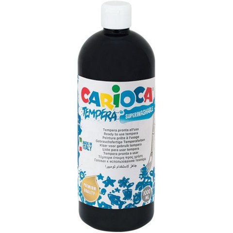 Farba tempera kolor: czarna 1000ml 1 kolor. Carioca