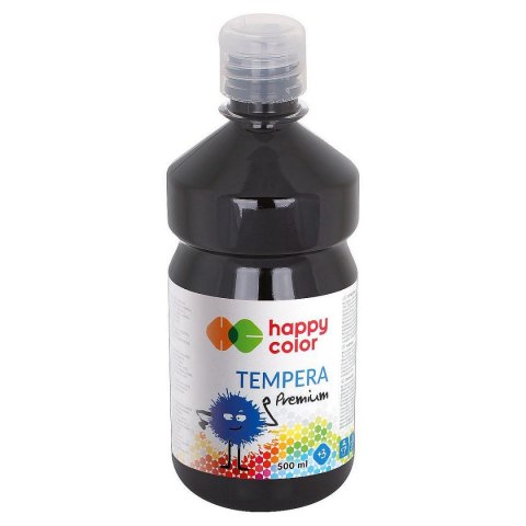 Farba tempera kolor: czarny 500ml 1 kolor. Happy Color (3310)