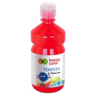 Farba tempera kolor: czerwony 500ml 1 kolor. Happy Color (3310)