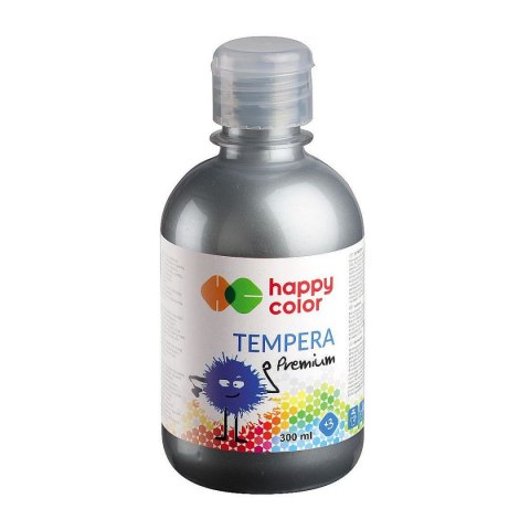 Farba tempera kolor: srebrny 300ml 1 kolor. Happy Color (HA 3310 0300-81)