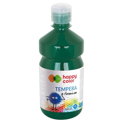 Farba tempera kolor: zielony ciemny 500ml Happy Color (HA 3310 0500-52)