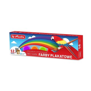 Farby plakatowe 9567207 kolor: różne 20ml 12+2 kolor. Herlitz (300022621)