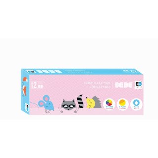 Farby plakatowe BB KIDS kolor: mix 20ml 12 kolor. Noster