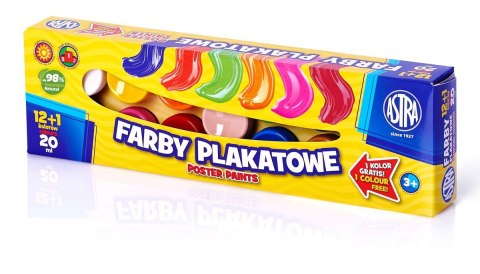 Farby plakatowe kolor: mix 20ml 13 kolor. Astra (301115005)